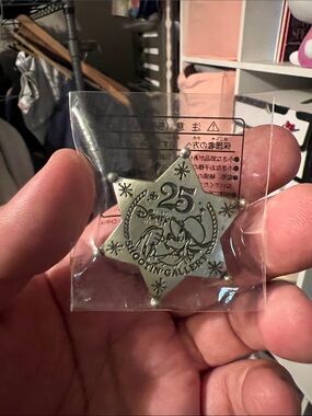 Disney Silver Star 25th Anniversary Shooting Gallery Pin